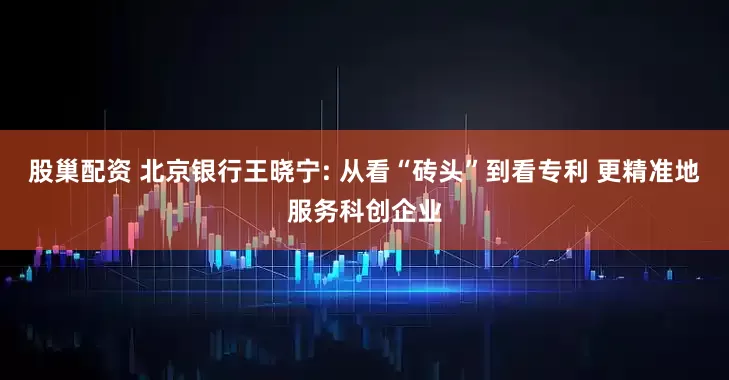 股巢配资 北京银行王晓宁: 从看“砖头”到看专利 更精准地服务科创企业